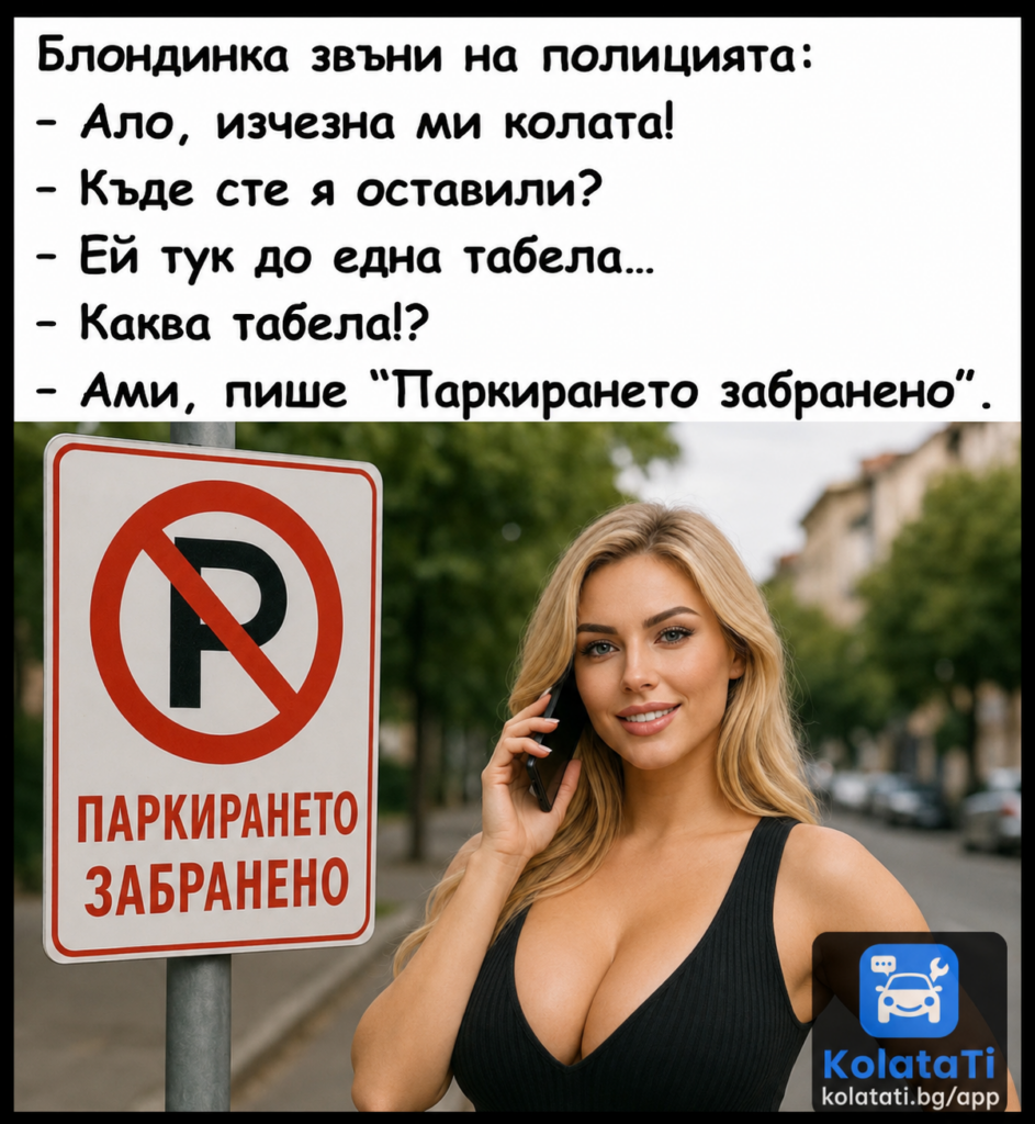 Kolatati Blondinka Parkirane